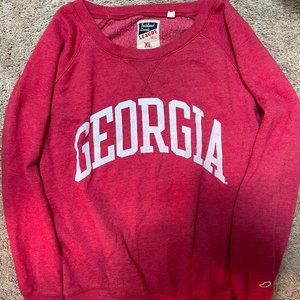 University of Georgia wide neck sweatshirt, size XL